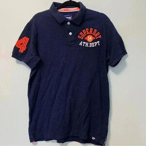 NWT Superdry navy polo shirt